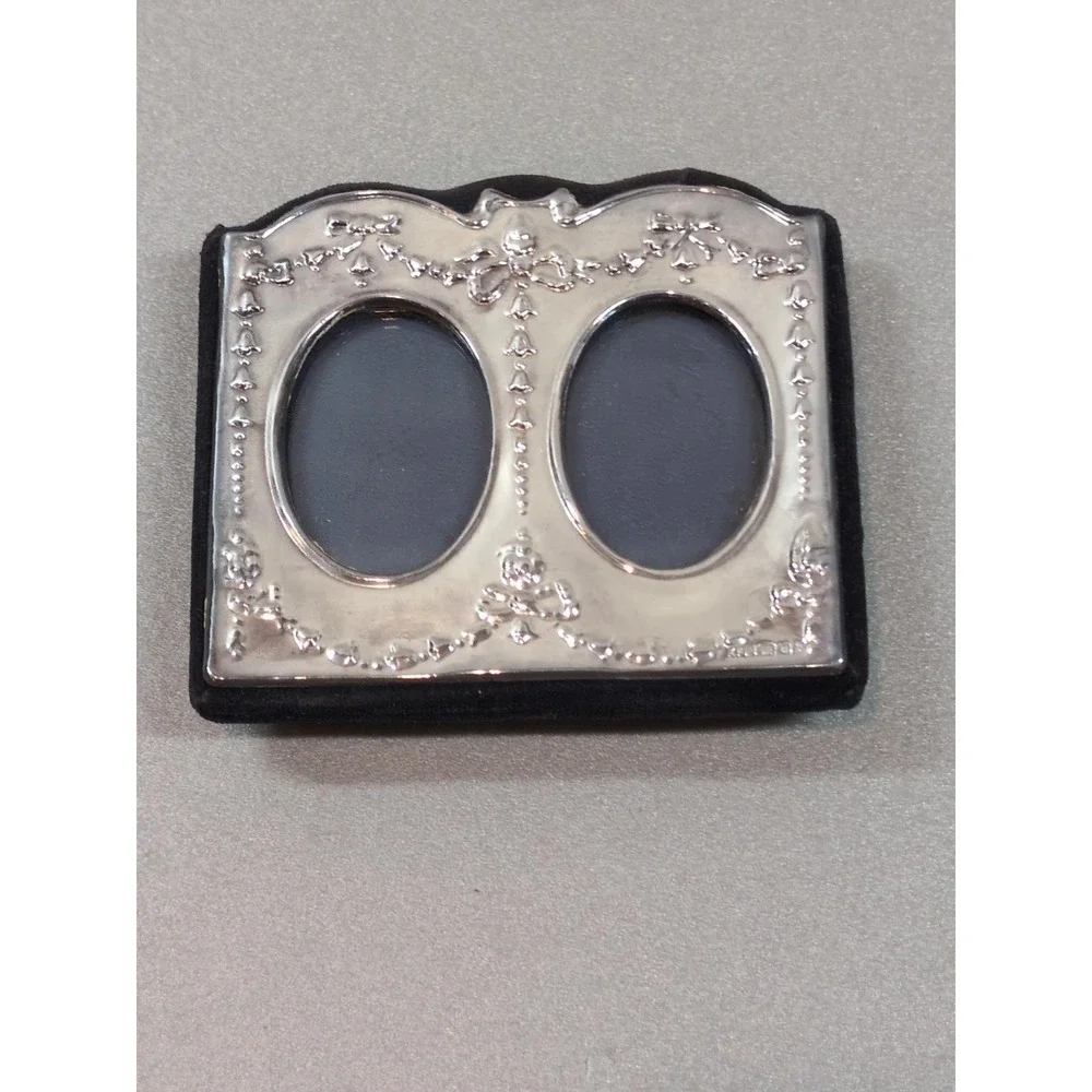 Carrs of Sheffield 925 Sterling Silver Double Photo Frame Hallmarked 1989 BA39